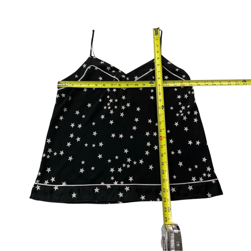 INC Silky Satin Cami PJ Pajama Set M Starry Nights Celestial Stars Loungewear